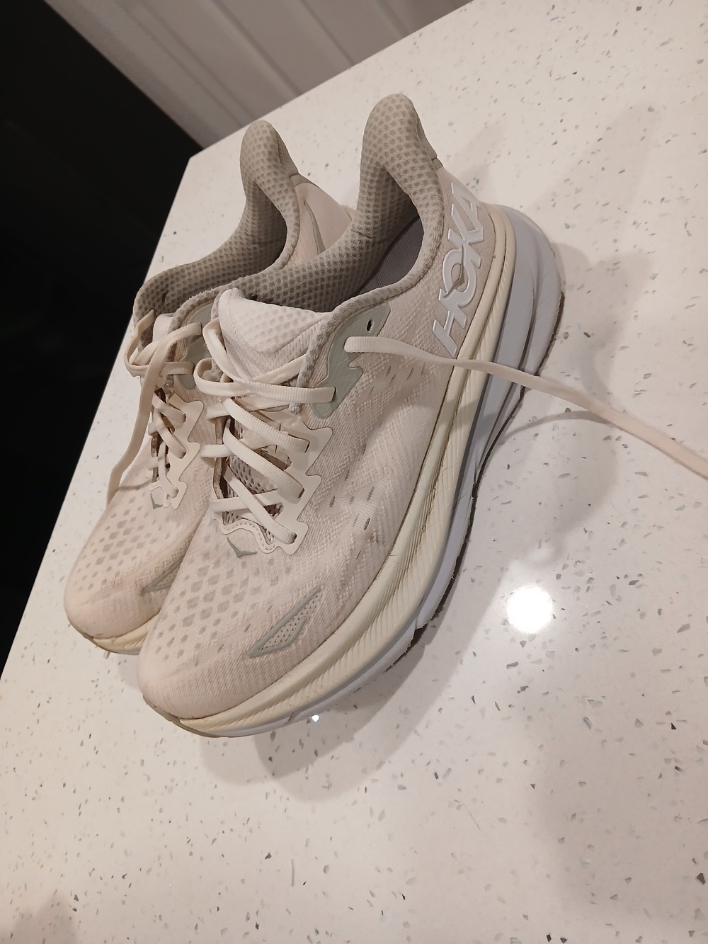 Size 9.5D - Hoka One One HOKA Clifton 9 Oat Milk Barley